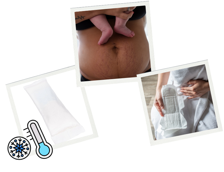 Compresa absorbente auto-enfriable