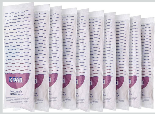 Compresa absorbente auto-enfriable