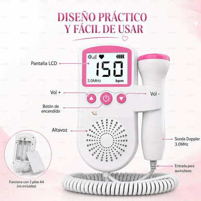 Doppler fetal son transductor impermeable